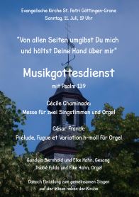 Plakat Musikgottesdienst